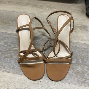 Chic Beige Heeled Sandals
